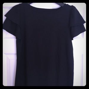 LOFT ruffle-sleeve tee